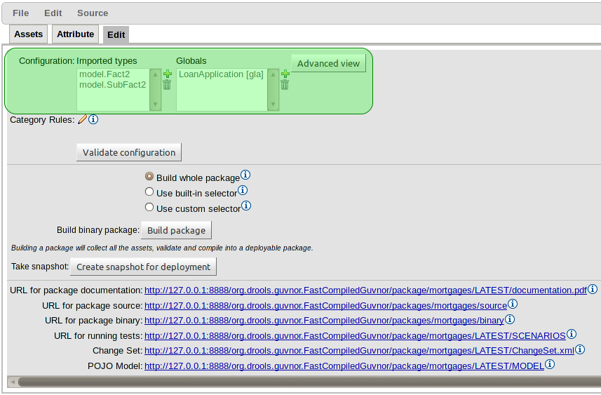 Imports and Globals configuration