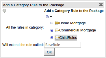 Category Rule editor