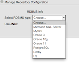 Select RDBMS type