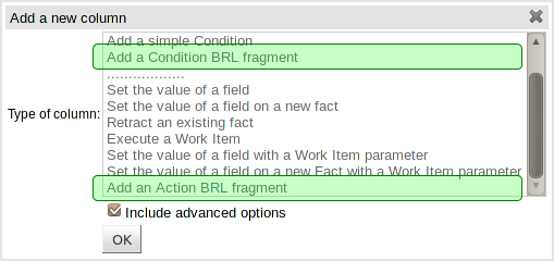 Adding a BRL fragment