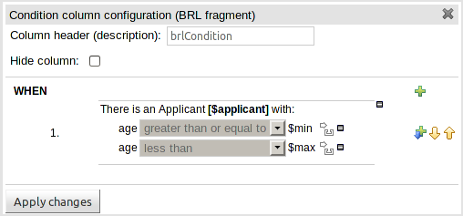 A Condition BRL fragment