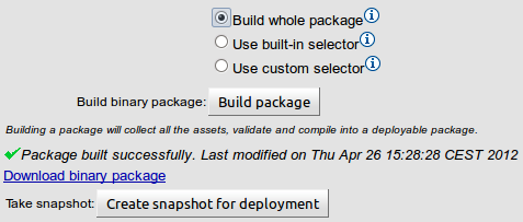 Package building