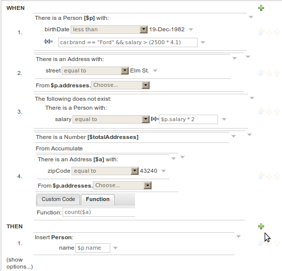 A more complex BRL example