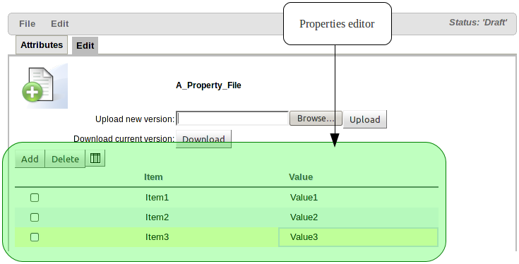 Maintaining a properties file