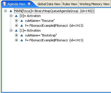 Fibonacci Example: "Recurse" Agenda View 1