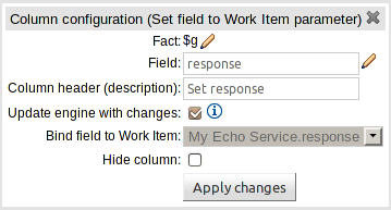 Setting a field from a Work Item output (result) parameter