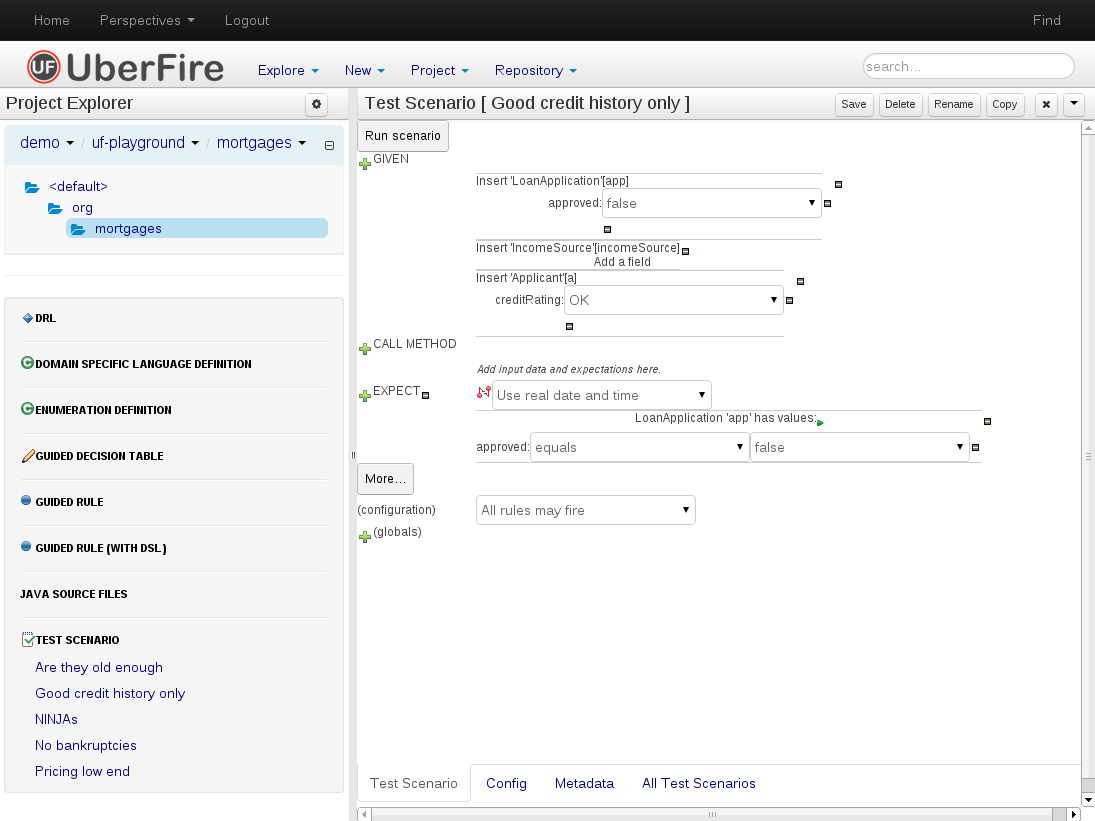 Example Test Scenario