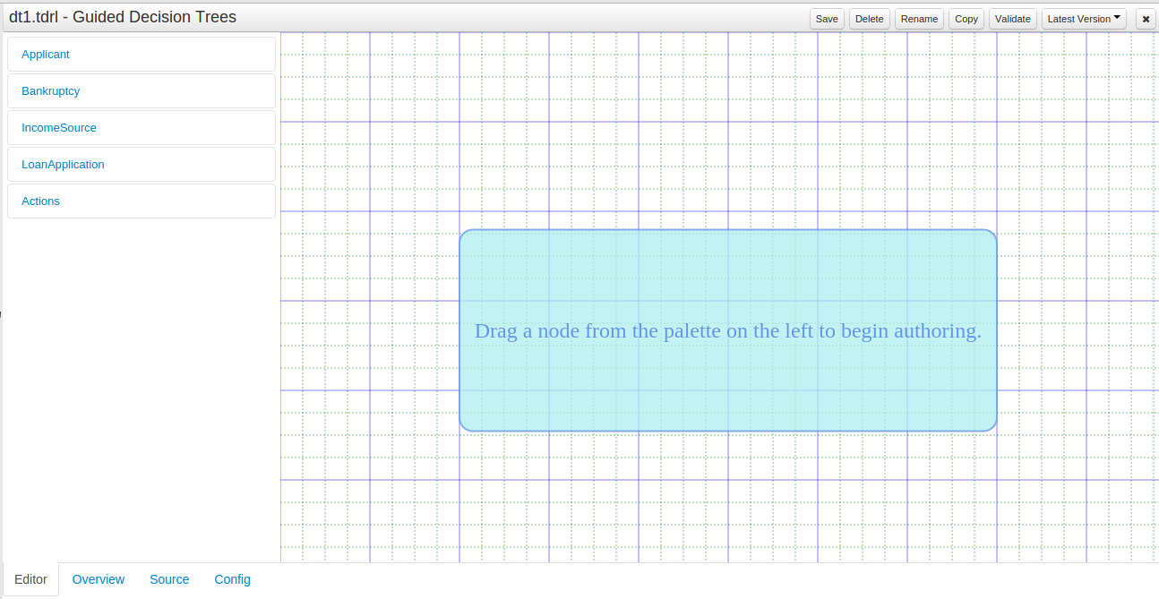 Guided Decision Trees - Empty editor