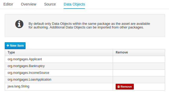 AssetEditor dataobjects