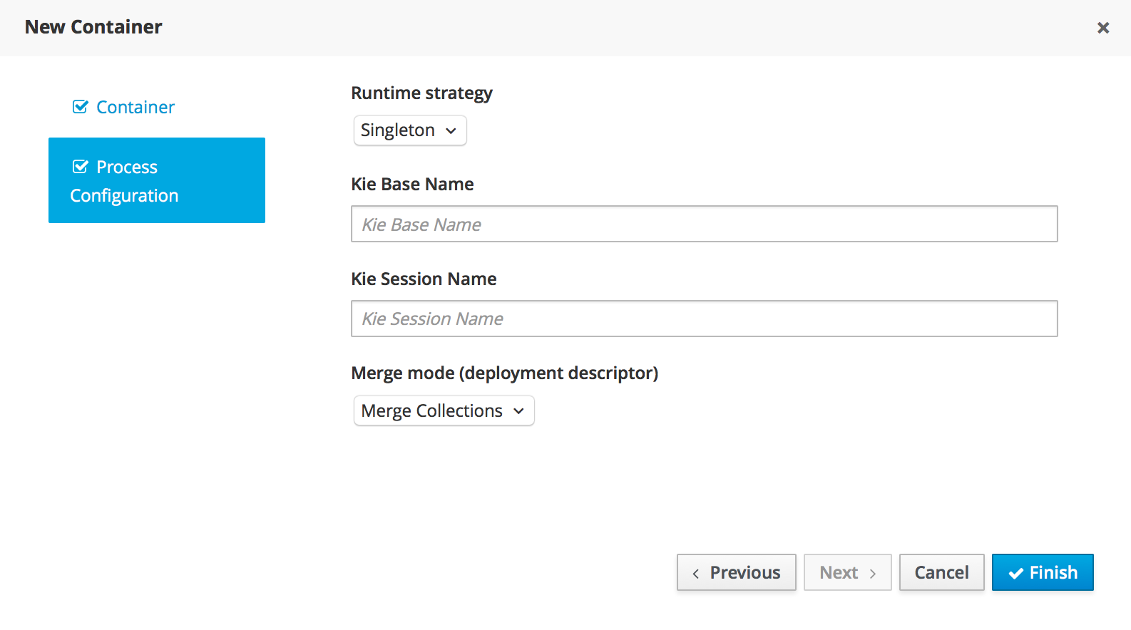 ProcessConfigNewContainerWizard