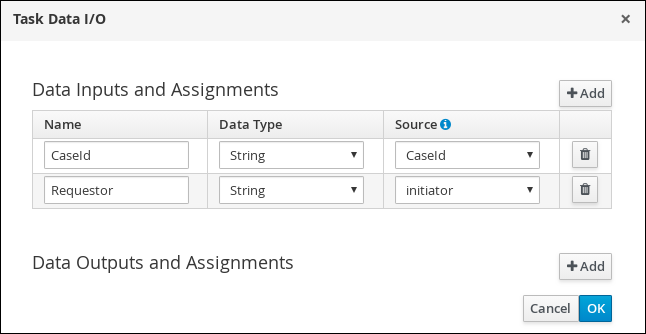 Place order I/O values