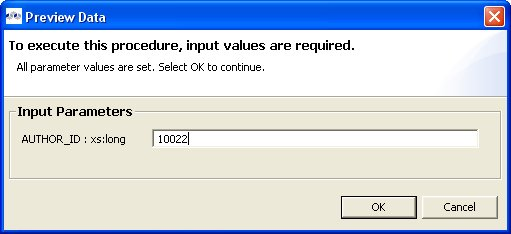 Procedure Parameter Input Dialog