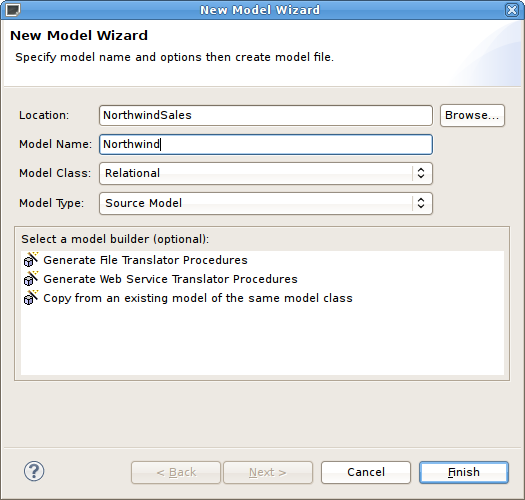 Import Wizard Selection Dialog