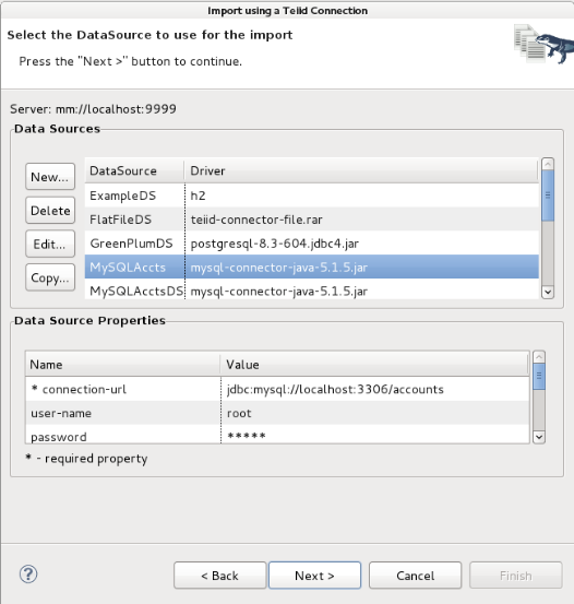 Select Deployed Data Source