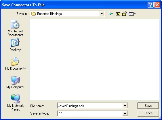 Save Connectors To File Dialog
