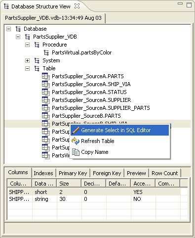 Generate SELECT SQL Action