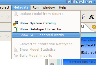 System Catalog View
