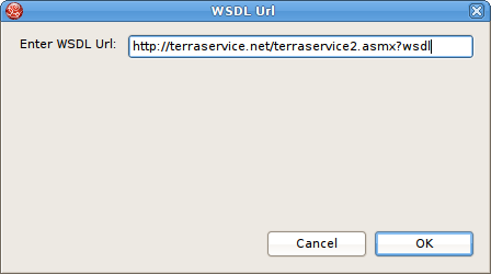 WSDL URL Dialog