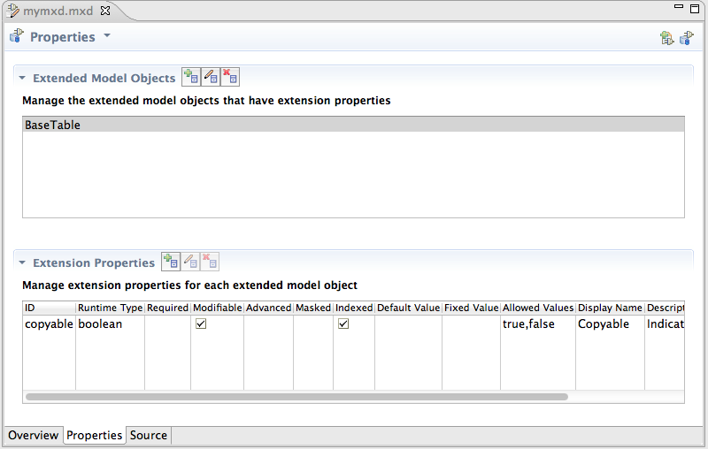 Properties Tab