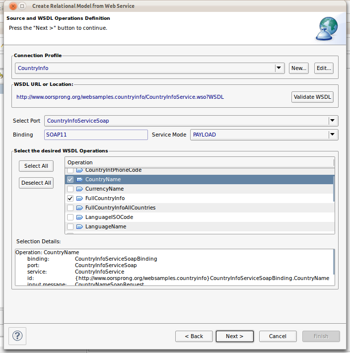 WSDL Source Selection