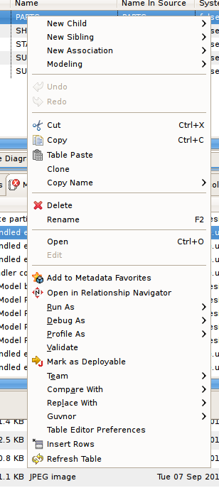 Table Editor Example