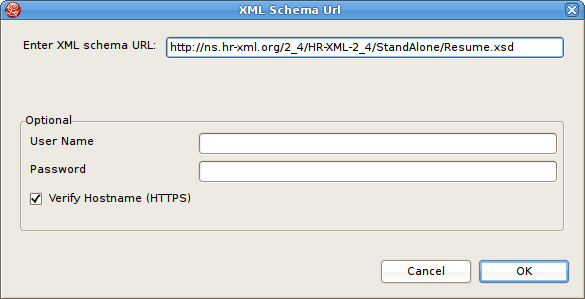 Add XML Schema URLs
