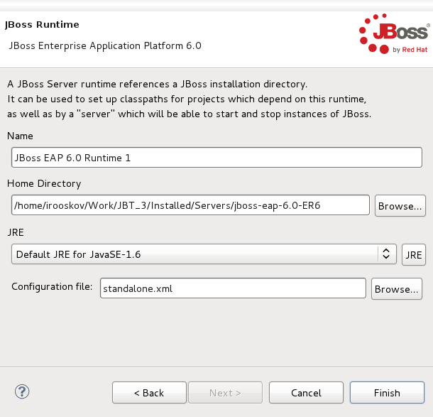 Adding a JBoss 5.0 Runtime