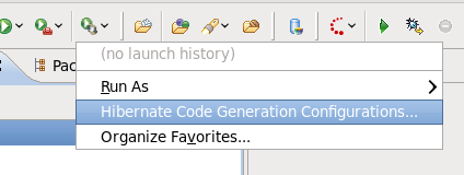 Getting Hibernate Code Generation Launcher