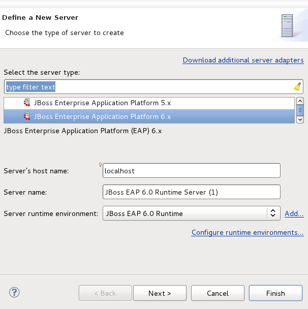 Specifying Target Server