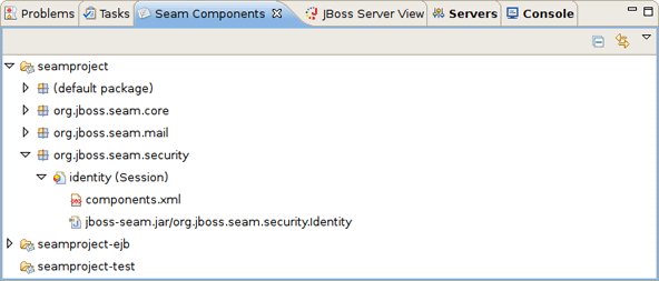 Seam Components View