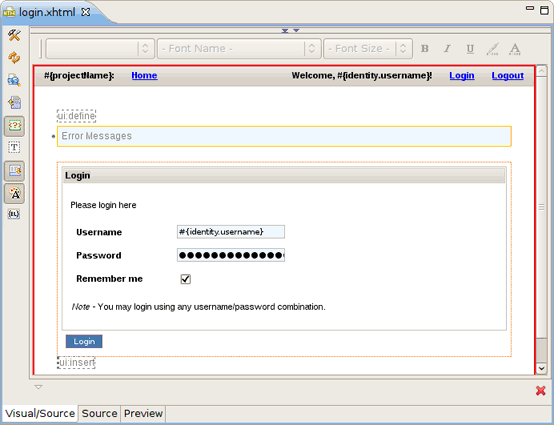 Non-visual Tag in the VPE