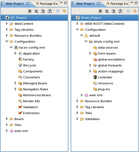 Web Projects View