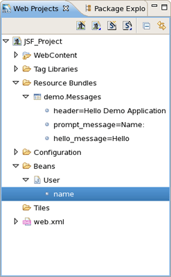 Selecting Managed Bean Attribute