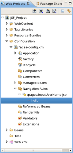 Selecting Navigation Rule