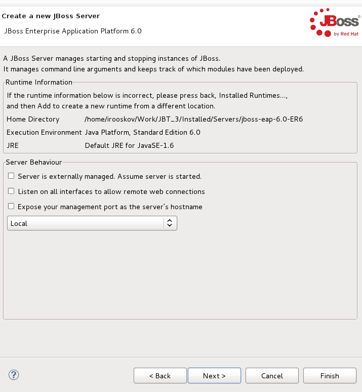 JBoss Runtime Summary