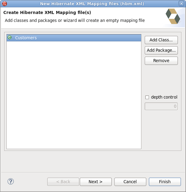 Hibernate XML Mapping File Wizard