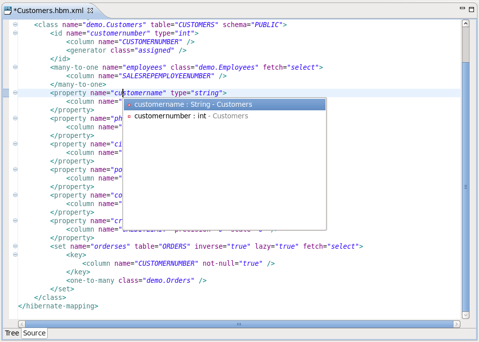 XML Editing Functionality