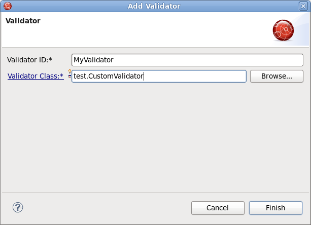 Adding Validator