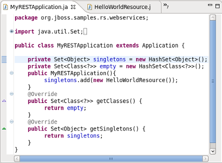 Application Class - MyRESTApplication.java