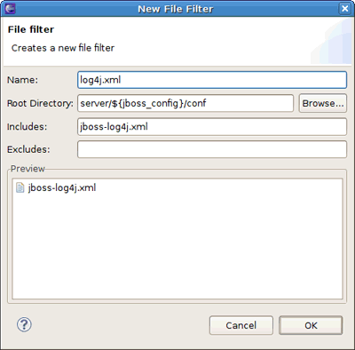 New File Filter Wizard