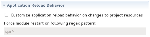 Application Reload Behavior