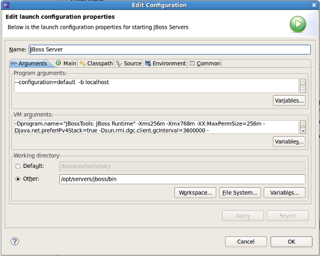 Launch Configuration Properties