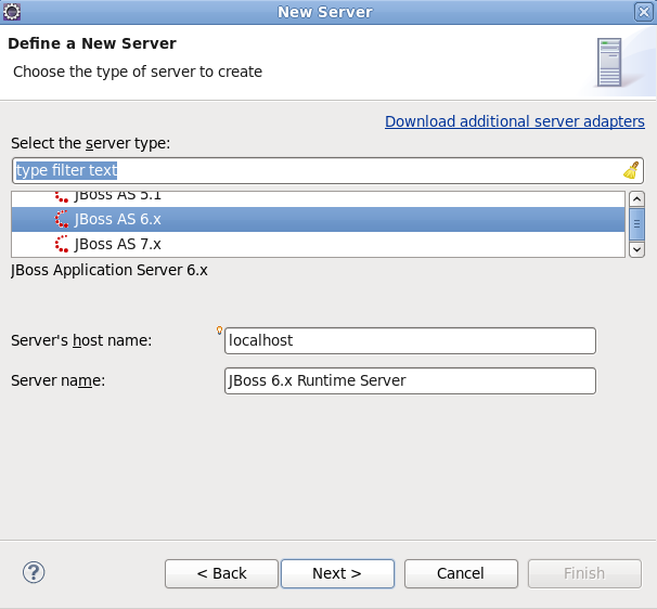 Installed Server Runtime Environments