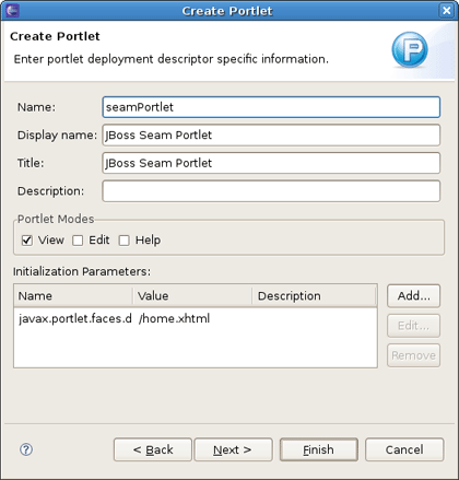 Creating Seam Portlet