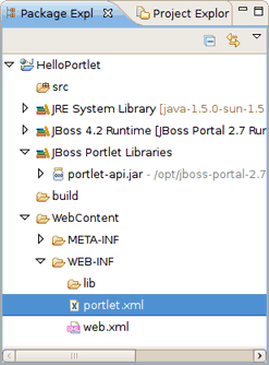 Portlet Project Structure Overview