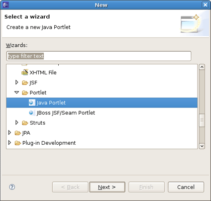 New Java Portlet