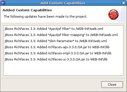 Adding Custom Capabilities to Seam Project