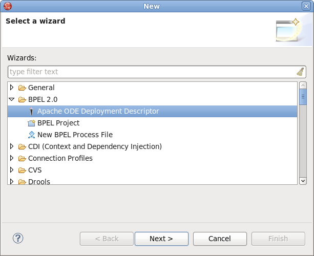 New BPEL Deploy file