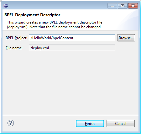 BPEL Deployment Descriptor