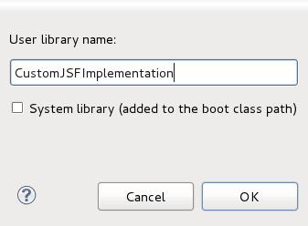 Entering New User Library Name